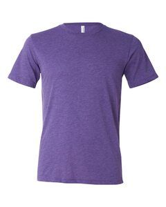 Bella+Canvas 3413 - Remera Unisex de tres materiales manga corta Purple Triblend