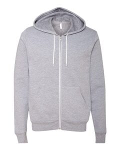 Bella+Canvas 3739 - Buzo unisex con cierre y capucha Athletic Heather