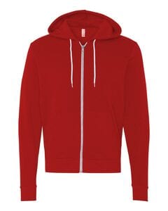 Bella+Canvas 3739 - Buzo unisex con cierre y capucha Rojo