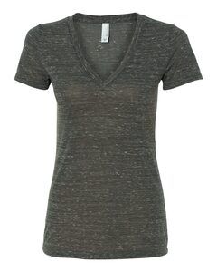 Bella+Canvas 6035 - Remera Jersey con escote en V profundo Charcoal Marble