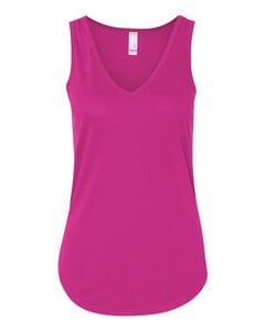 Bella+Canvas 8805 - Ladies' Flowy V-Neck Tank Berry