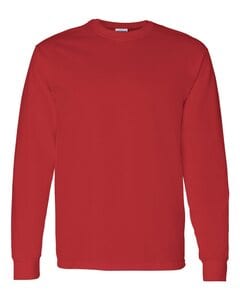 Gildan 5400 - Remera de algodón grueso manga larga Rojo