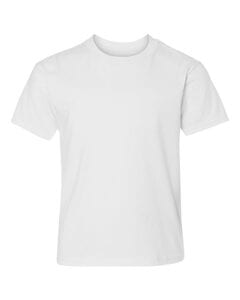 Hanes 498Y - Youth Nano-T® T-Shirt Blanco