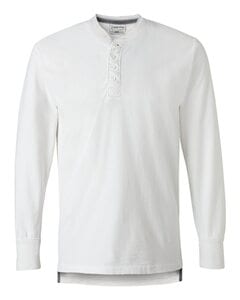 J. America 8244 - Vintage Brushed Jersey Henley Antiguas Blanco