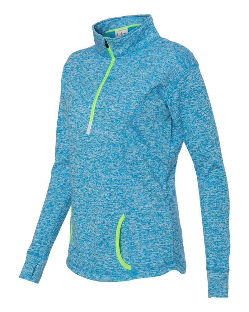 J. America 8617 - Ladies' Cosmic Fleece Quarter Zip Pullover