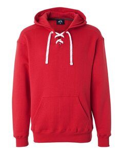 J. America 8830 - Sport Lace Hooded Sweatshirt Rojo