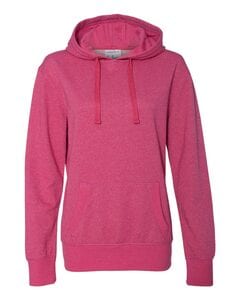 J. America 8860 - Ladies Glitter French Terry Hooded Pullover