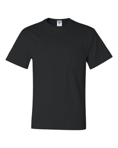 JERZEES 29MPR - Heavyweight Blend™ 50/50 T-Shirt with a Pocket Negro