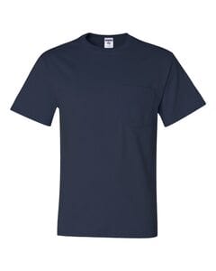JERZEES 29MPR - Heavyweight Blend™ 50/50 T-Shirt with a Pocket J. Navy