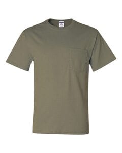 JERZEES 29MPR - Heavyweight Blend™ 50/50 T-Shirt with a Pocket Caqui