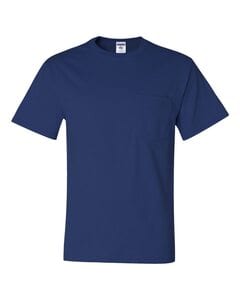 JERZEES 29MPR - Heavyweight Blend™ 50/50 T-Shirt with a Pocket Real Azul