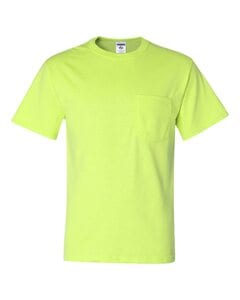JERZEES 29MPR - Heavyweight Blend™ 50/50 T-Shirt with a Pocket Seguridad Verde