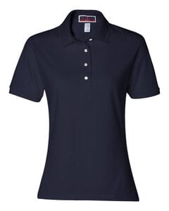 JERZEES 437WR - Ladies' Spotshield™ 50/50 Sport Shirt J. Navy