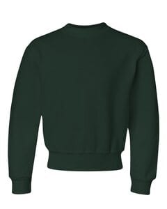 JERZEES 562BR - NuBlend® Youth Crewneck Sweatshirt Verde Oscuro