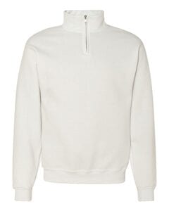 JERZEES 995MR - Nublend® Quarter-Zip Cadet Collar Sweatshirt Blanco
