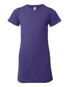 LAT 3616 - Junior Fit Fine Jersey Longer Length T-Shirt Púrpura