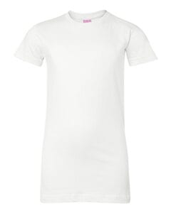 LAT 3616 - Junior Fit Fine Jersey Longer Length T-Shirt Blanco