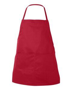 Liberty Bags 5502 - Delantal con peto ajustable  Rojo