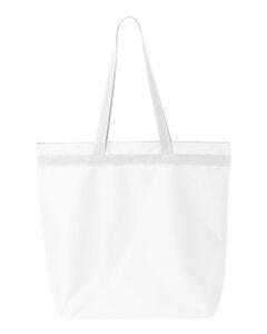 Liberty Bags 8802 - Bolsa reciclada con cierre Blanco