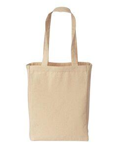 Liberty Bags 8861 - Bolsa de lona de algodón reforzado de 10 onzas Naturales