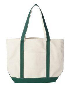 Liberty Bags 8872 - Bolso de lona de algodón de 16 onzas Natural/ Forest
