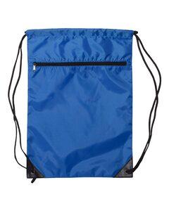 Liberty Bags 8888 - Denier Nylon Zippered Drawstring Backpack Real Azul