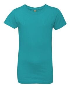 Next Level 3710 - Remera "De princesa" para niñas  Tahiti Blue