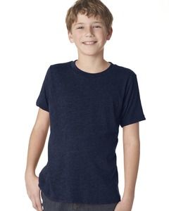 Next Level 6310 - Remera Triblend de cuello redondo para niños Vintage Navy