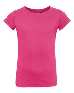 Rabbit Skins 3316 - Fine Jersey Toddler Girl's T-Shirt Hot Pink