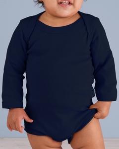 Rabbit Skins 4411 - Infant Long Sleeve Lap Shoulder Creeper