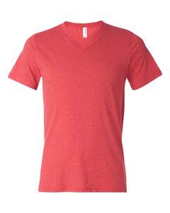 Bella+Canvas 3415 - Remera Unisex Triblend con cuello en V  Red Triblend