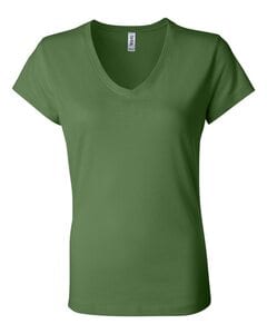 Bella+Canvas 6005 - Ladies' Short Sleeve V-Neck Jersey T-Shirt De la hoja