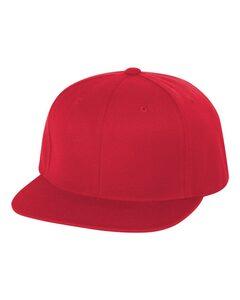 Yupoong 6089M - Wool Blend Flat Bill Snapback Cap Rojo