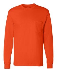 Hanes 5596 - Tagless® Long Sleeve T-Shirt with a Pocket