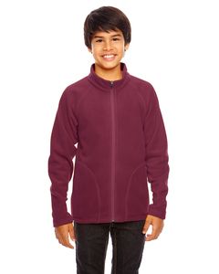 Team 365 TT90Y - Youth Campus Microfleece Jacket Sport Maroon