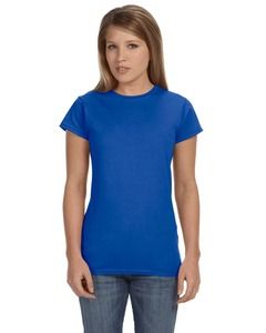 Gildan G640L - Softstyle® Ladies 4.5 oz. Junior Fit T-Shirt Real Azul