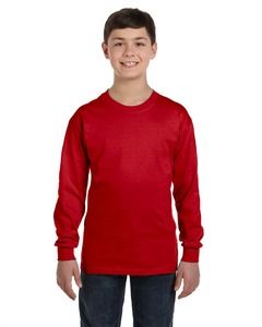 Gildan G540B - Heavy Cotton Youth 5.3 oz. Long-Sleeve T-Shirt Rojo