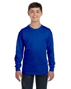 Gildan G540B - Heavy Cotton Youth 5.3 oz. Long-Sleeve T-Shirt Real Azul
