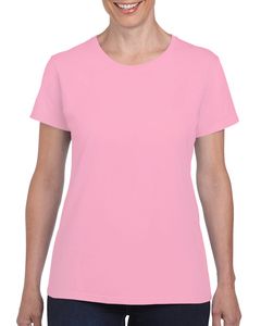 Gildan G500L - Heavy Cotton Ladies 5.3 oz. Missy Fit T-Shirt Luz de color rosa