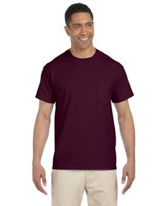 Gildan G230 - Ultra Cotton® 6 oz. Pocket T-Shirt (2300) Granate