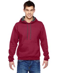 Fruit of the Loom SF76R - 7.2 oz. Sofspun Hooded Sweatshirt Cardinal