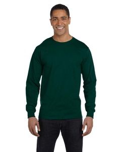 Gildan G840 - DryBlend® 5.5 oz., 50/50 Long-Sleeve T-Shirt Verde bosque
