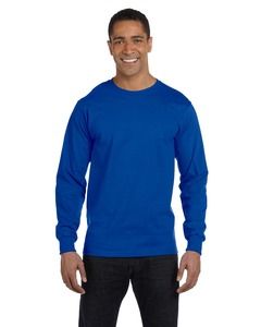 Gildan G840 - DryBlend® 5.5 oz., 50/50 Long-Sleeve T-Shirt Real Azul