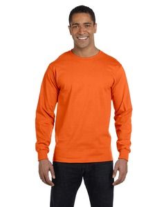 Gildan G840 - DryBlend® 5.5 oz., 50/50 Long-Sleeve T-Shirt Naranja