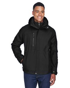 Ash City North End 88178 - Caprice Men's 3-In-1 Jacket With Soft Shell Liner  Negro