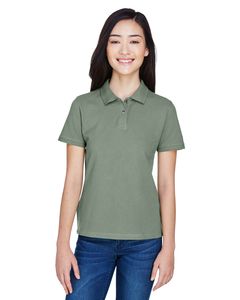 Harriton M200W - Ladies 6 oz. Ringspun Cotton Piqué Short-Sleeve Polo Dill