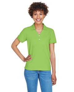 Devon & Jones D100W - Ladies Pima Piqué Short-Sleeve Y-Collar Polo Cal