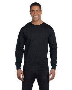 Gildan G840 - DryBlend® 5.5 oz., 50/50 Long-Sleeve T-Shirt Negro