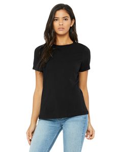 Bella+Canvas B6400 - Missy's Relaxed Jersey Short-Sleeve T-Shirt Negro