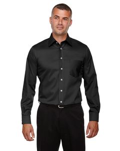 Devon & Jones DG530T - Men's Tall Crown Collection Solid Long-Sleeve Stretch Twill Negro